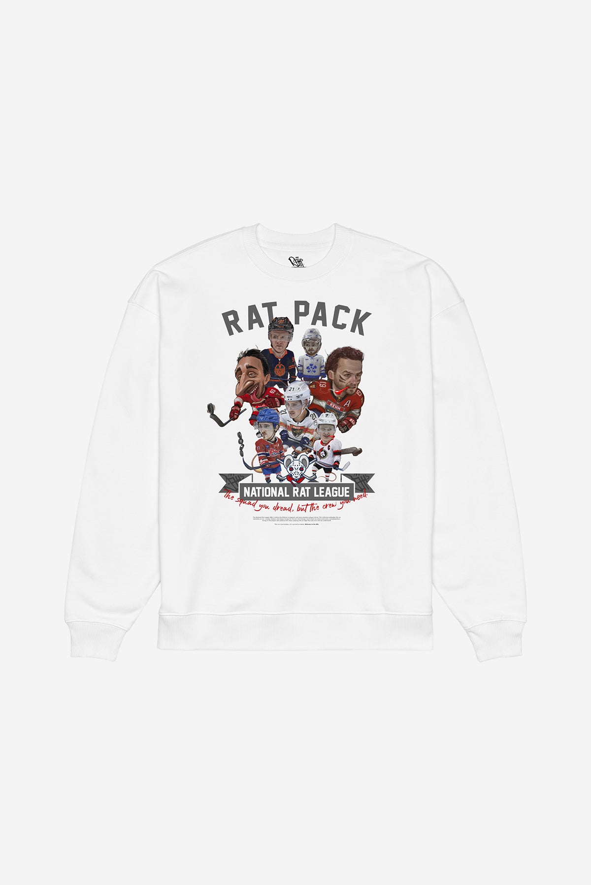 NRL Rat Pack - Oversized Sweatshirt (White)