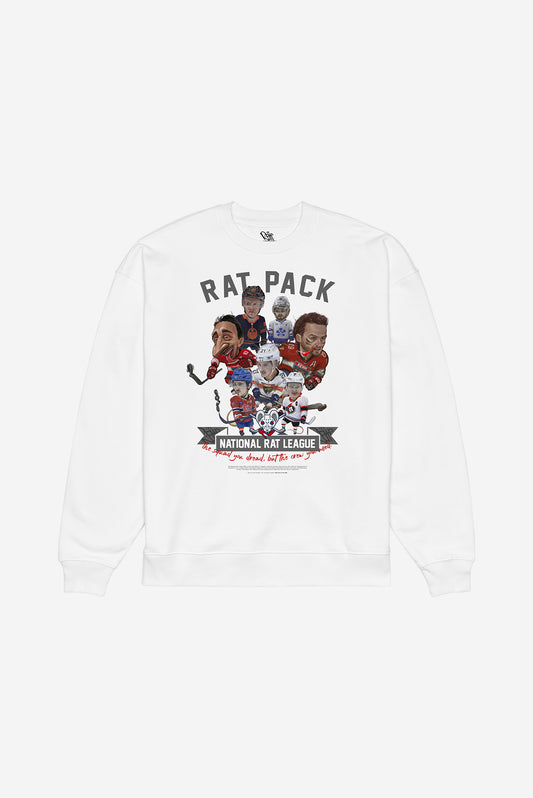 NRL Rat Pack - Oversized Sweatshirt (White)