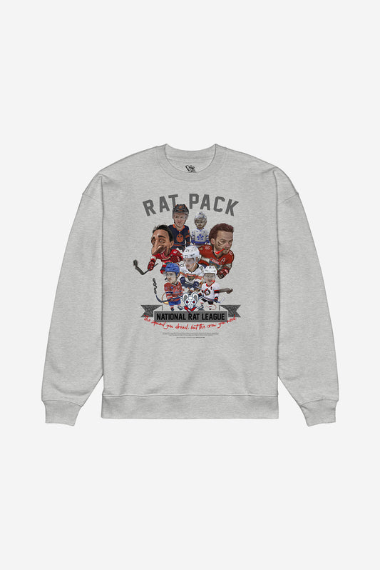 NRL Rat Pack -  oversized sweatshirt (Heather Grey)