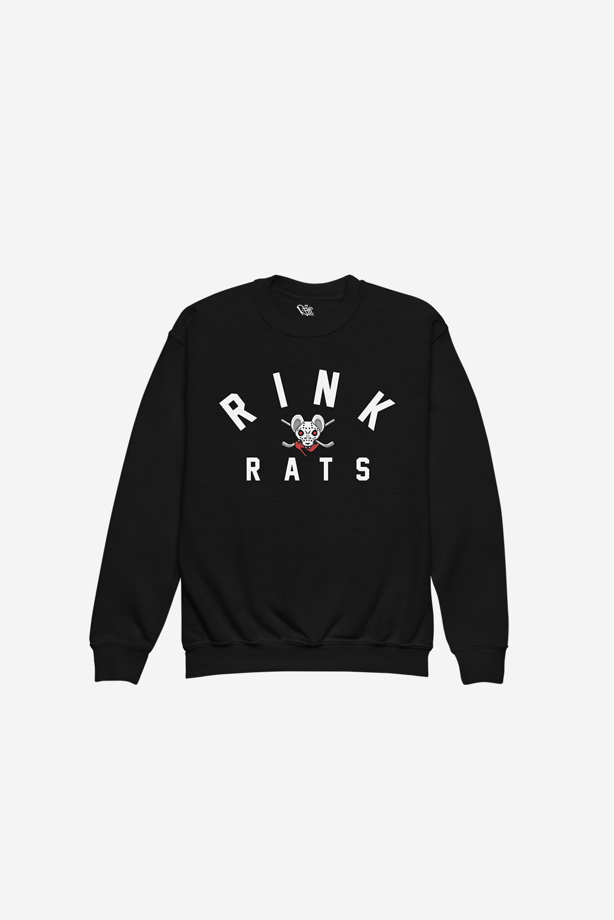 Rink Rats - Youth crewneck sweatshirt (Black)