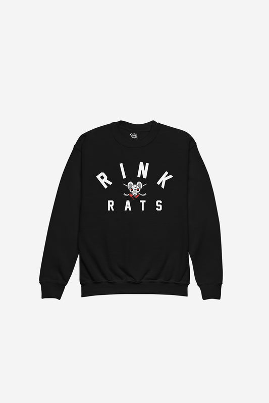 Rink Rats - Youth crewneck sweatshirt (Black)