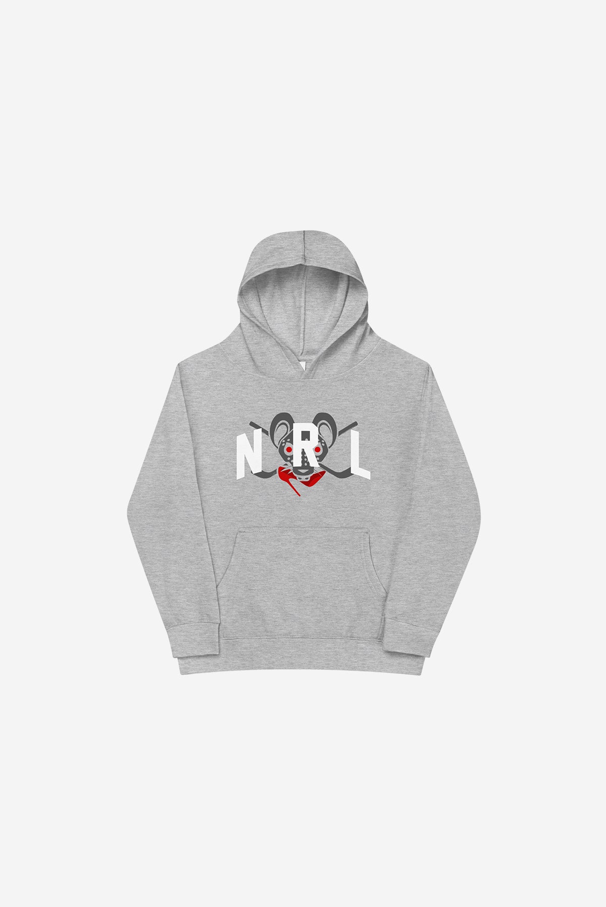 NRL - Kids fleece hoodie (Heather Grey)