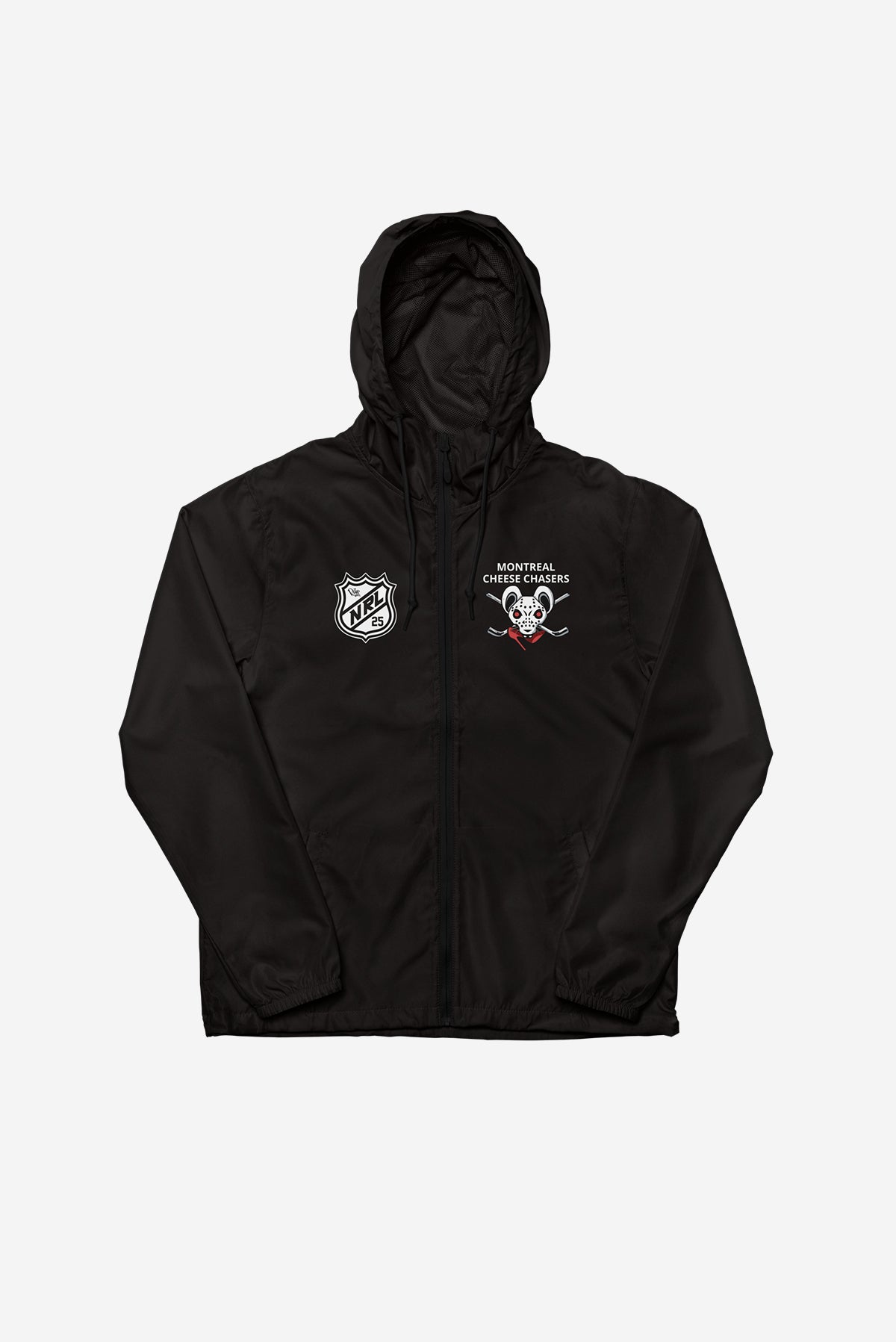 Montreal Cheese Chasers - Lightweight Zip-Up Windbreaker