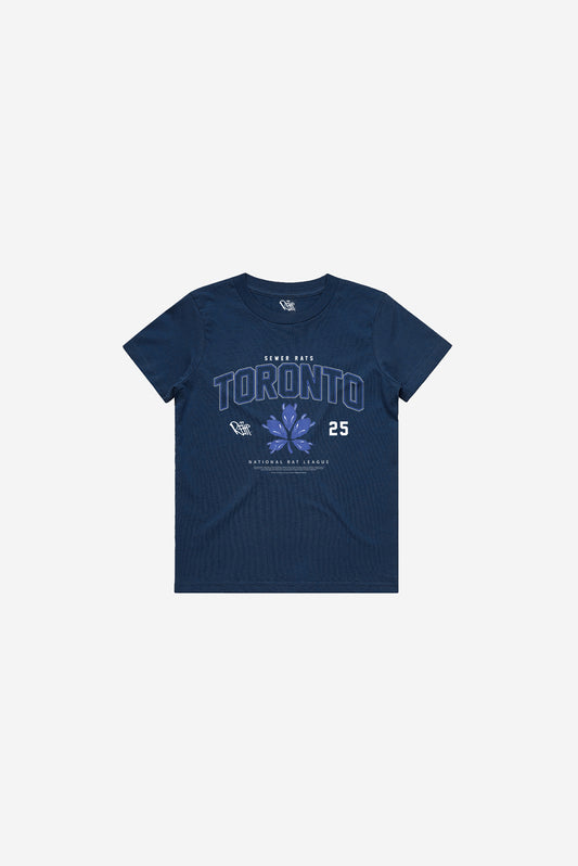 Toronto Sewer Rats - Youth Short Sleeve T-Shirt (Navy)