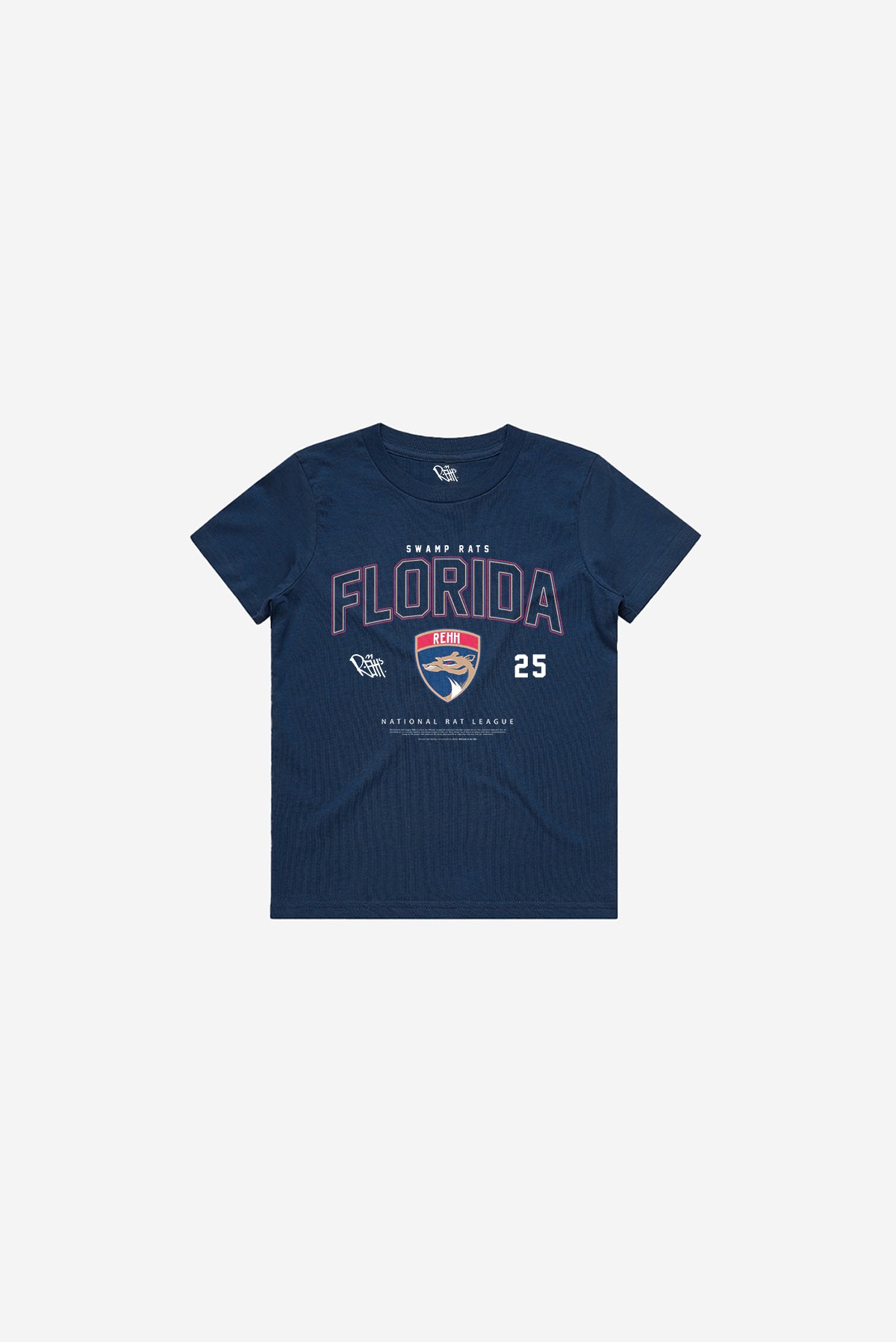 Florida Swamp Rats - Youth Short Sleeve T-Shirt (Navy)