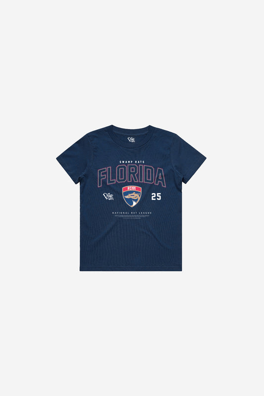 Florida Swamp Rats - Youth Short Sleeve T-Shirt (Navy)
