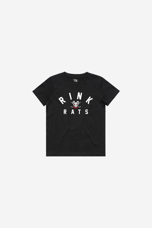 Rink Rats - Youth Short Sleeve T-Shirt (Black)