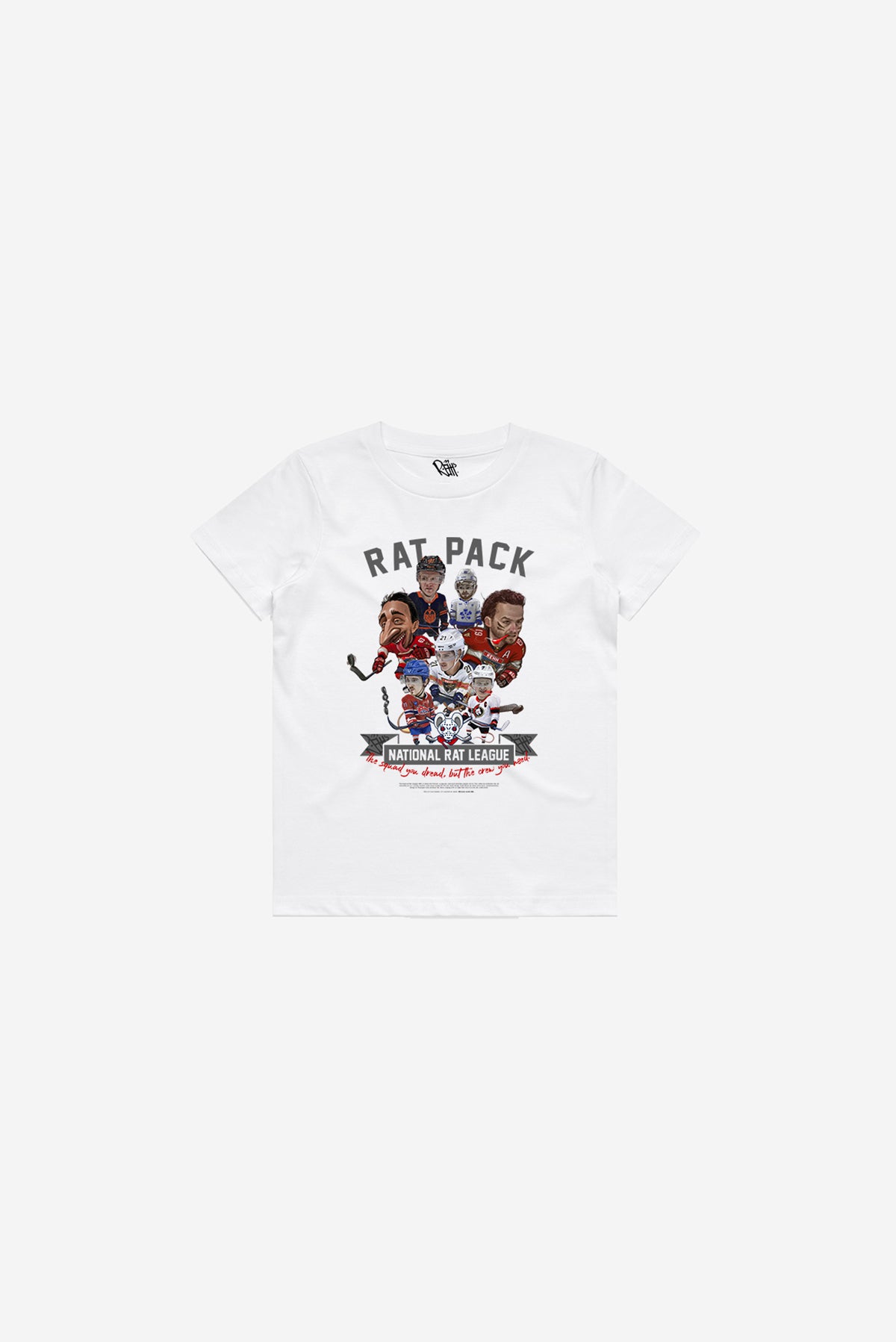 NRL RAT PACK - Youth Short Sleeve T-Shirt (White)