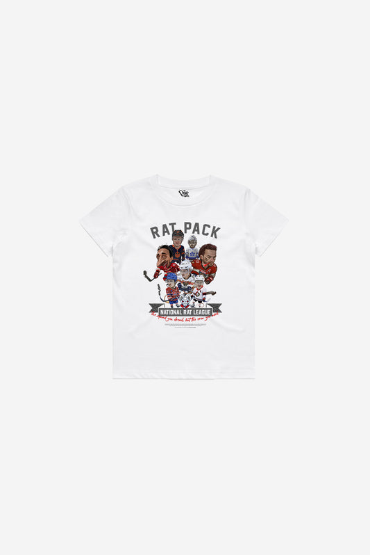 NRL RAT PACK - Youth Short Sleeve T-Shirt (White)