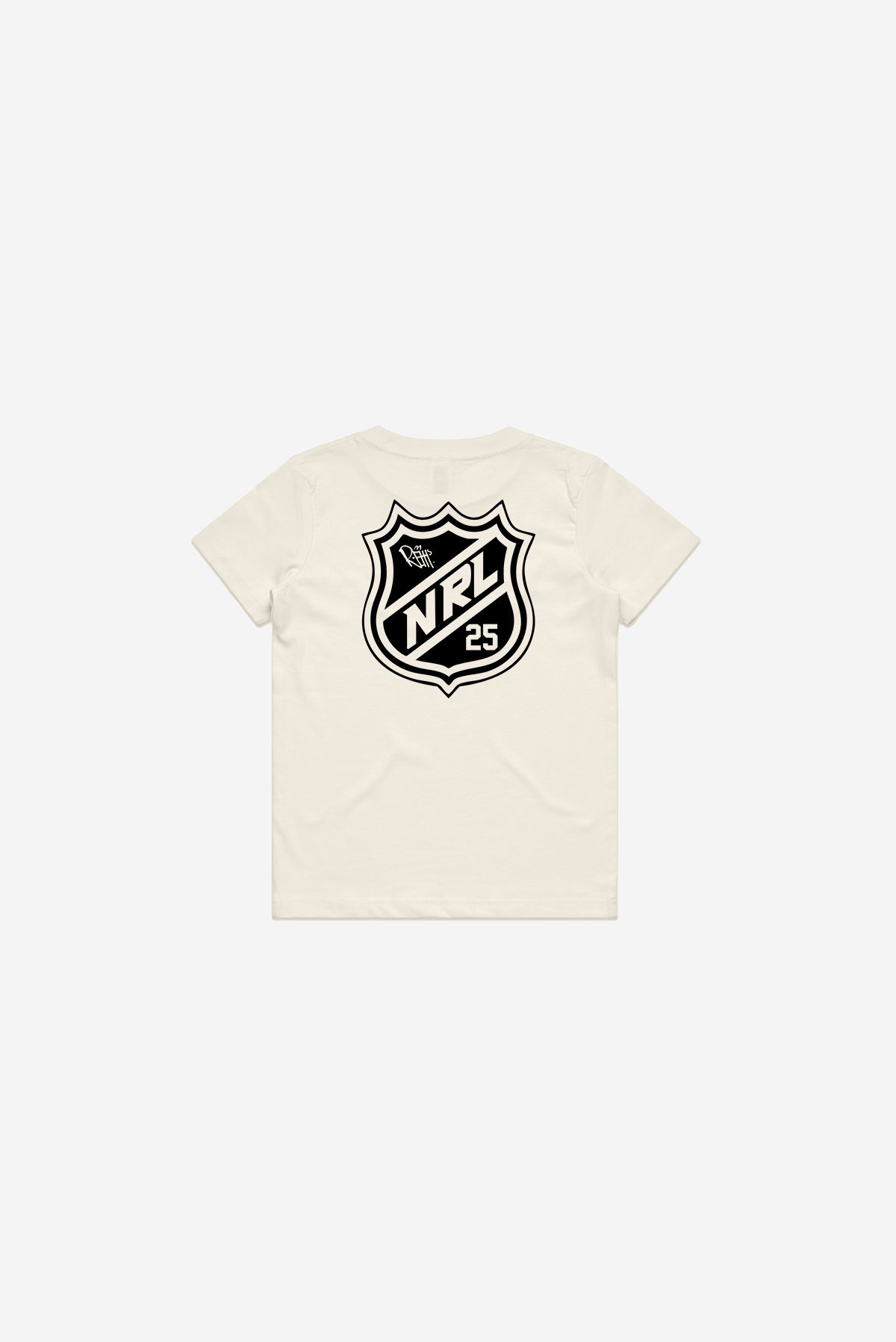 NRL RAT - Youth Short Sleeve T-Shirt (Cream)