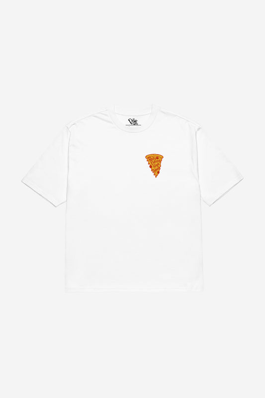 Pizza Rat - Oversized heavyweight t-shirt (White)