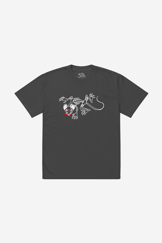 REHH RAT - Oversized faded t-shirt (Black)