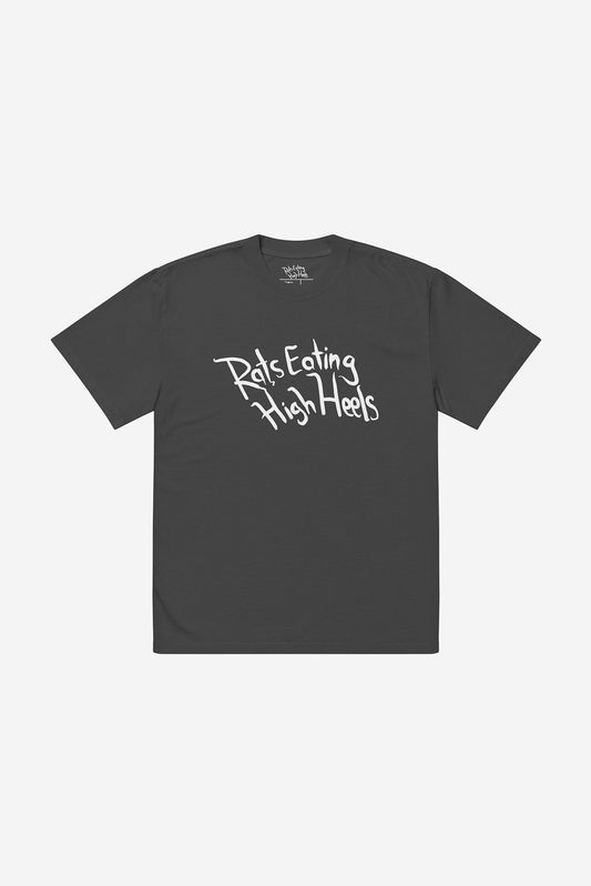 REHH TM Logo - Oversized faded t-shirt (Black)