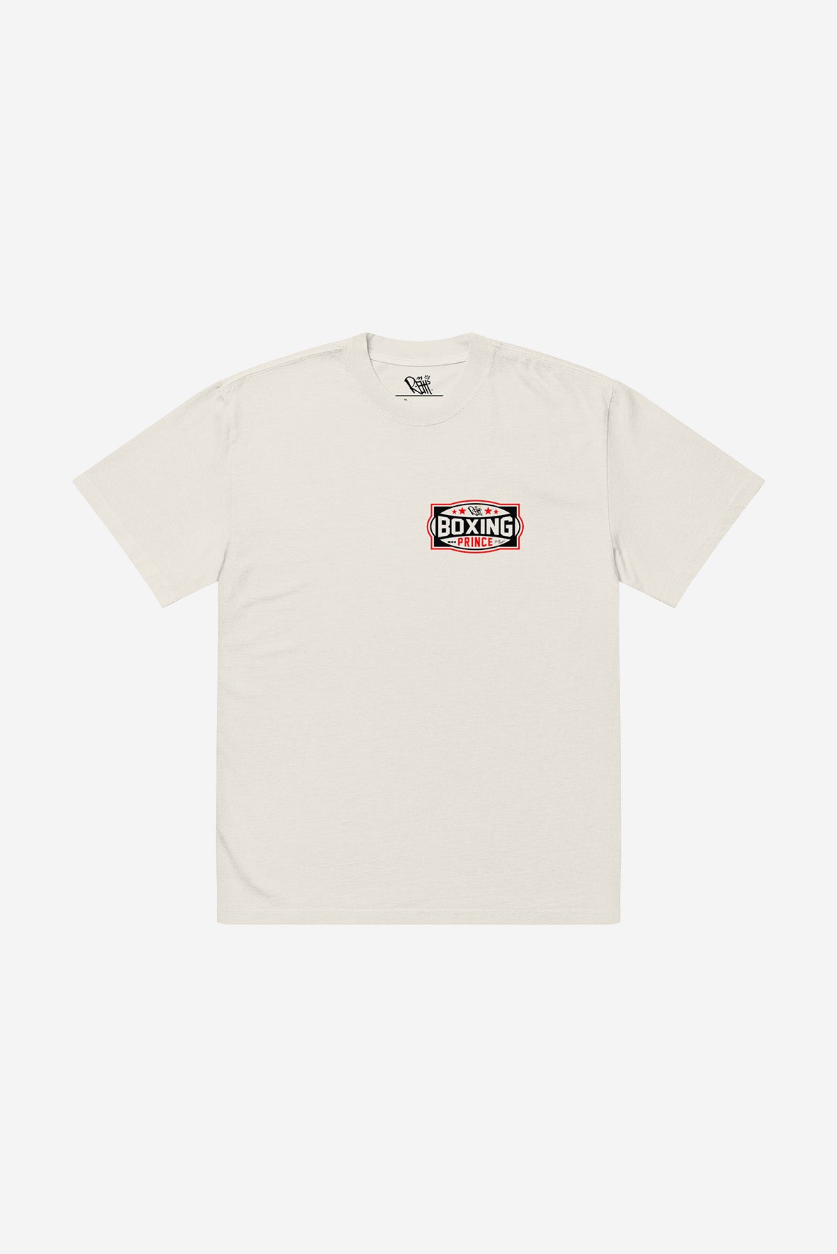 "Boxing Gym" - Oversized faded t-shirt (Bone)