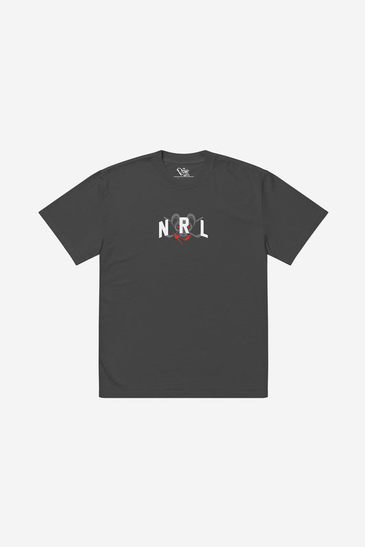 NRL - Oversized faded t-shirt (Black)