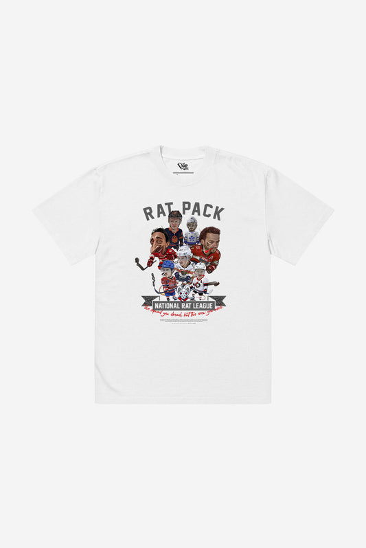 RAT PACK - Oversized heavyweight t-shirt (White)