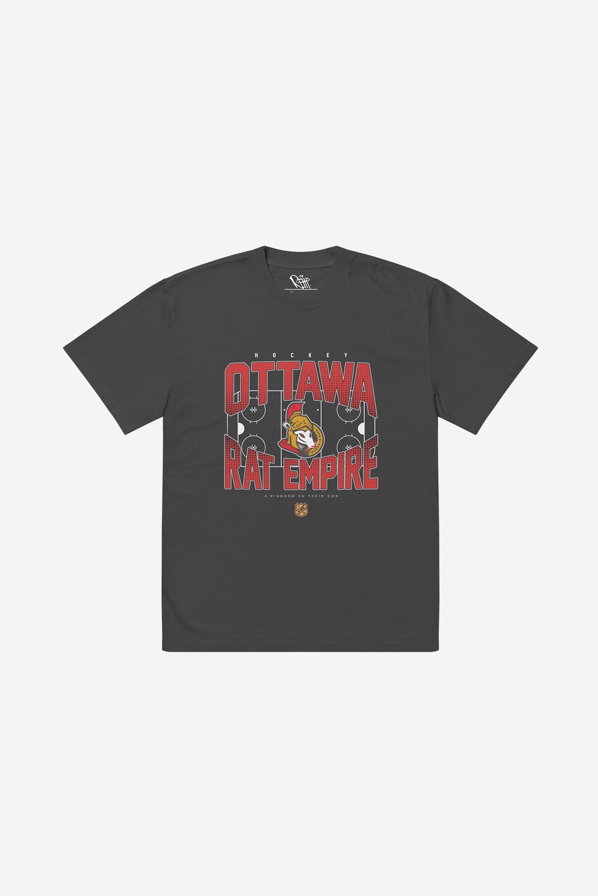 Ottawa Rat Empire - Oversized faded t-shirt (Black)
