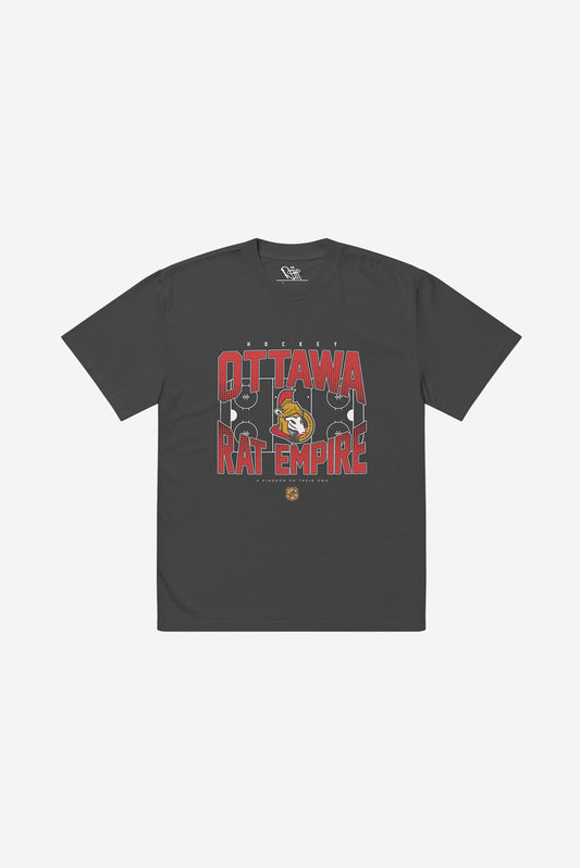 Ottawa Rat Empire -  Oversized faded t-shirt (Black)