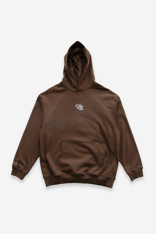 OVERSIZED REHH TM Hoodie [BROWN/WHITE]