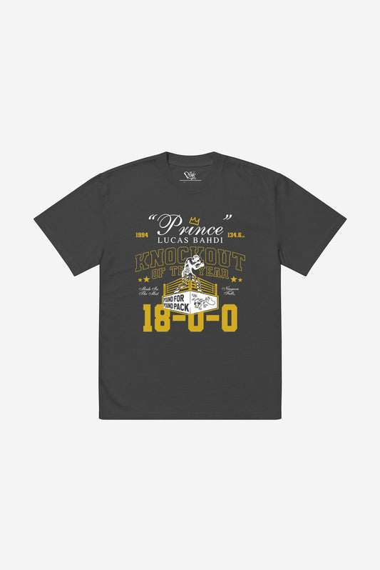 "KO of the Year" REHH x Prince - Oversized heavyweight t-shirt (Black)