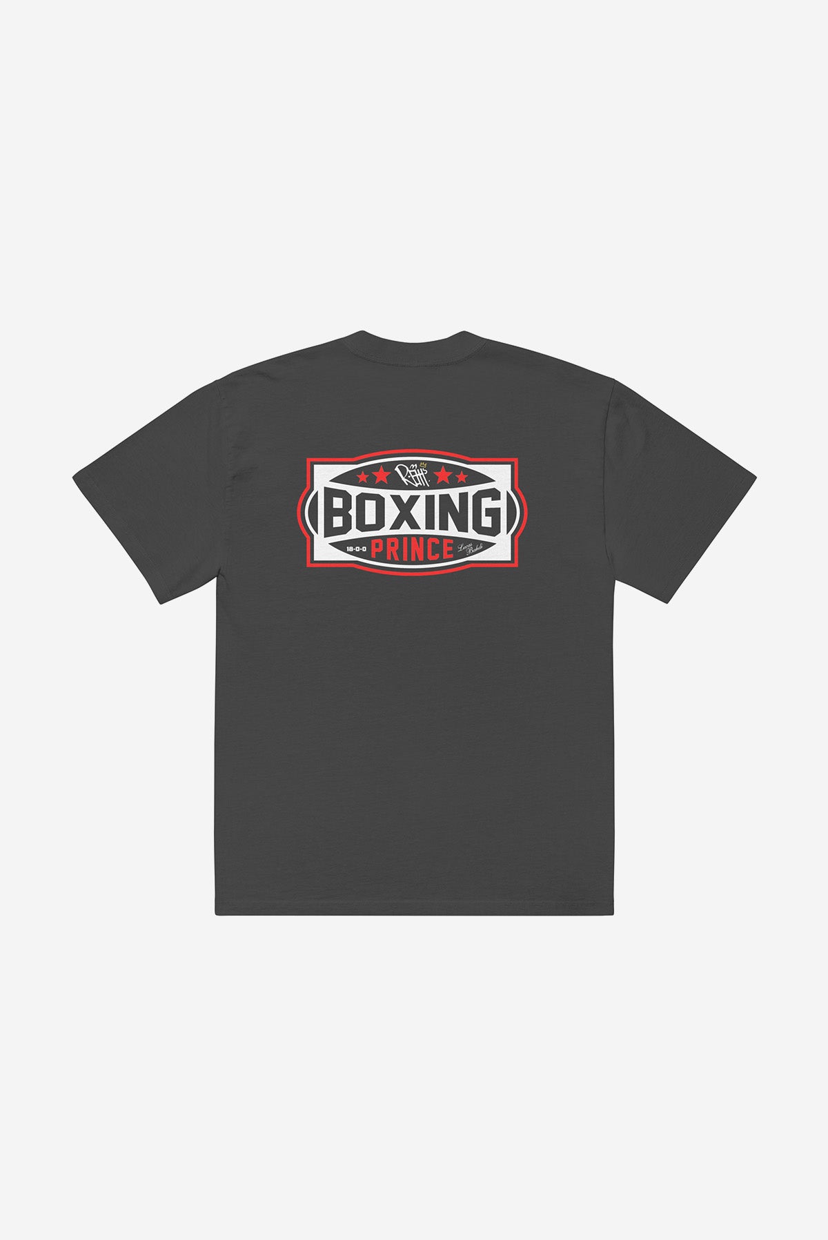 "Boxing Gym" -  Oversized faded t-shirt (Black)