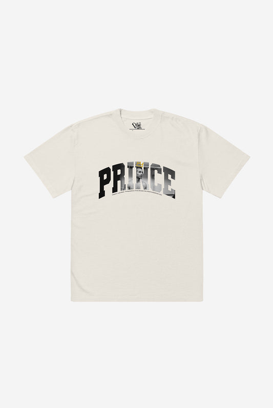 "PRINCE" - Oversized heavyweight t-shirt (Bone)