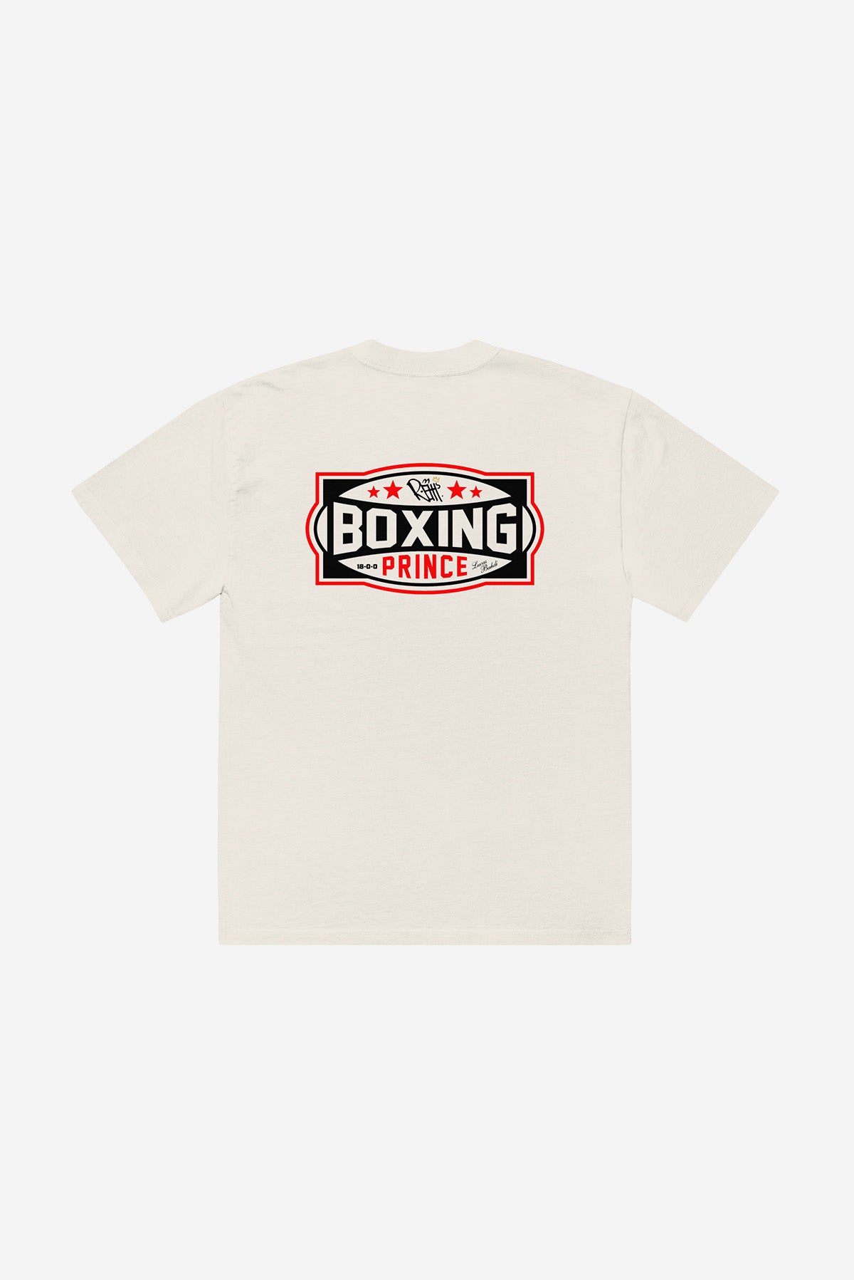 "Boxing Gym" -  Oversized faded t-shirt (Bone)