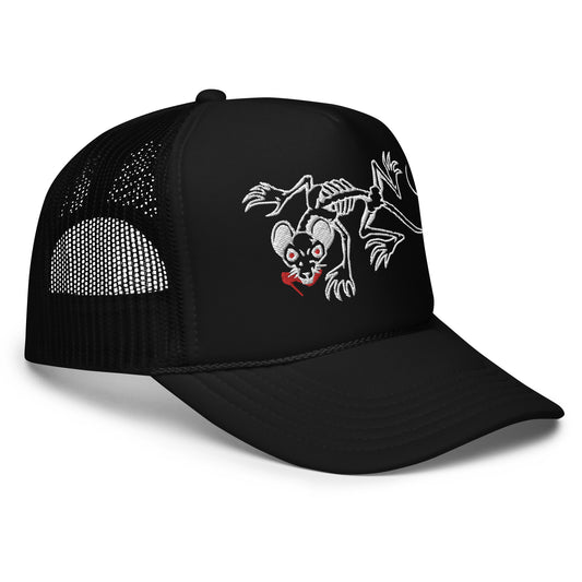 REHH RAT - Foam trucker hat (Black)