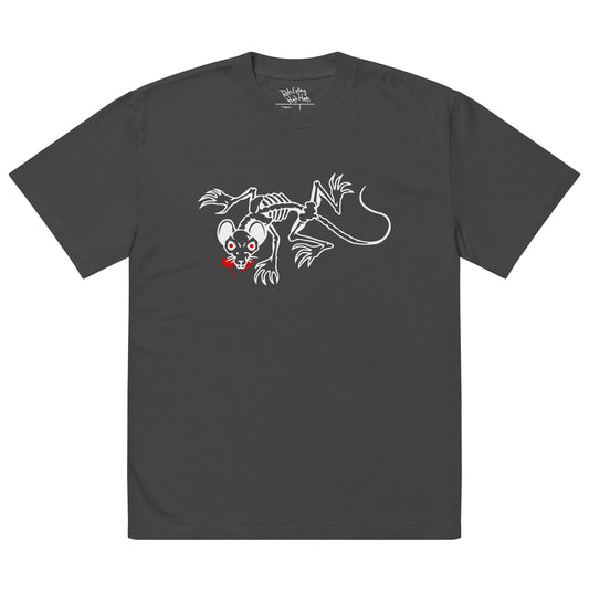 REHH RAT - Oversized faded t-shirt (Black)