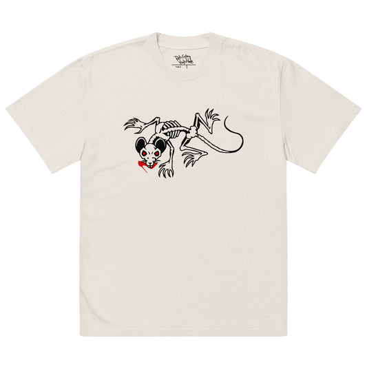 REHH RAT - Oversized faded t-shirt (Bone)