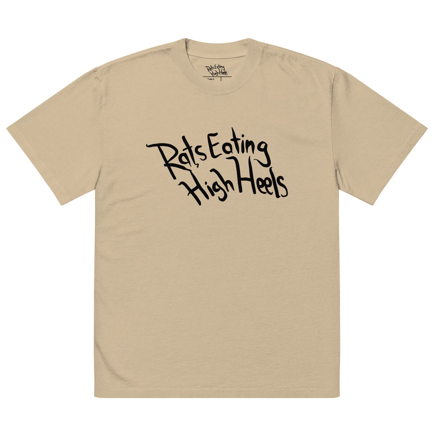 REHH - Oversized faded t-shirt (Khaki)