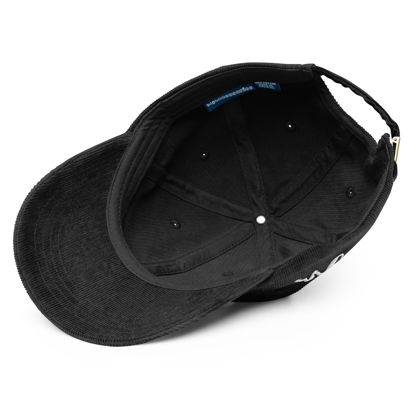 REHH Logo - Vintage Corduroy Dad Hat (Black)