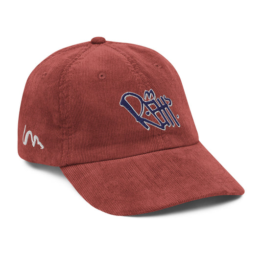 REHH Logo - Vintage Corduroy Dad Hat (Red)